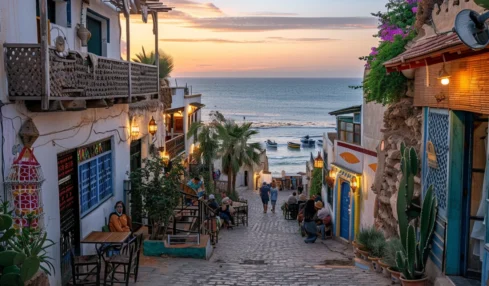 Découvrez le charme de Taghazout : un village côtier pittoresque et son hôtel unique près d'Agadir