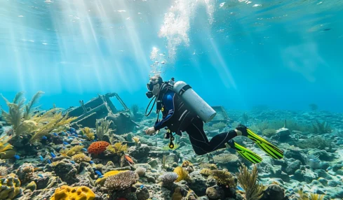 Découvrez les joyaux de la plongée sous-marine caribéenne : épaves historiques et récifs coralliens à explorer