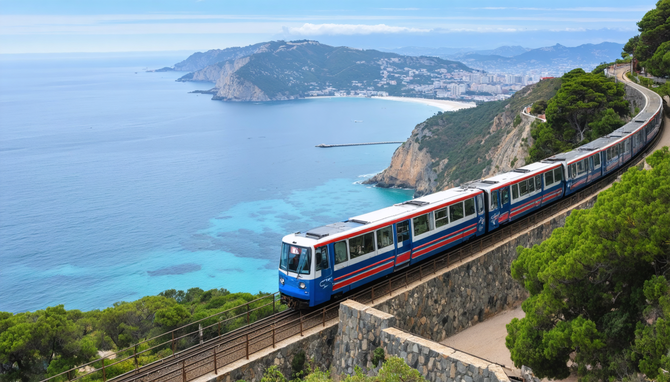 montez à bord du funiculaire historique de san sebastián et profitez d’une vue panoramique exceptionnelle sur la baie de la concha. une expérience incontournable pour admirer la ville sous un nouvel angle !