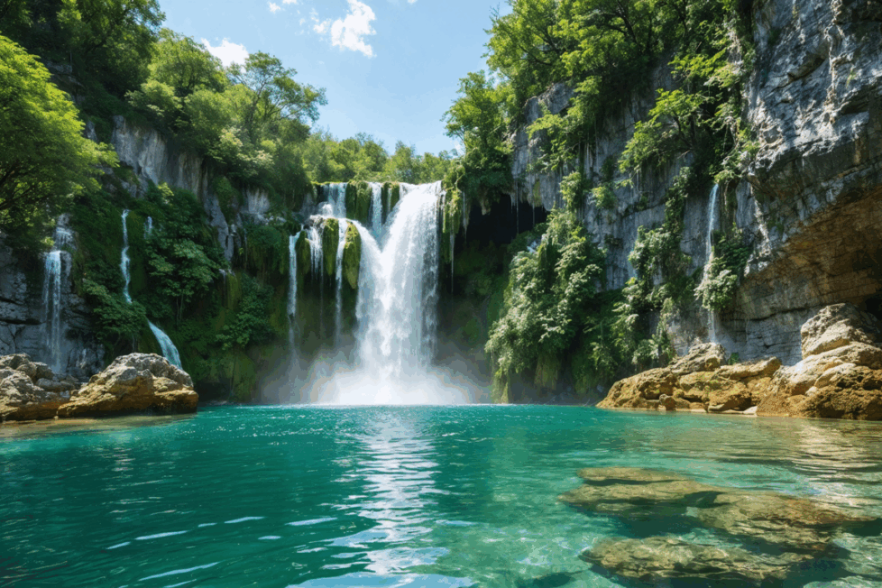 découvrez le cirque de navacelle, ses cascades spectaculaires et ses spots de baignade idylliques. le guide ultime pour les passionnés de nature et d'aventure en plein air.