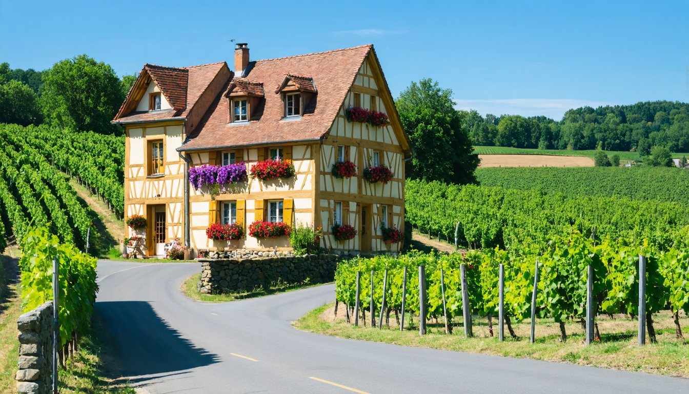 explorez les gîtes incontournables le long de la route des vins d'alsace et profitez d'un séjour authentique au cœur des vignobles alsaciens.