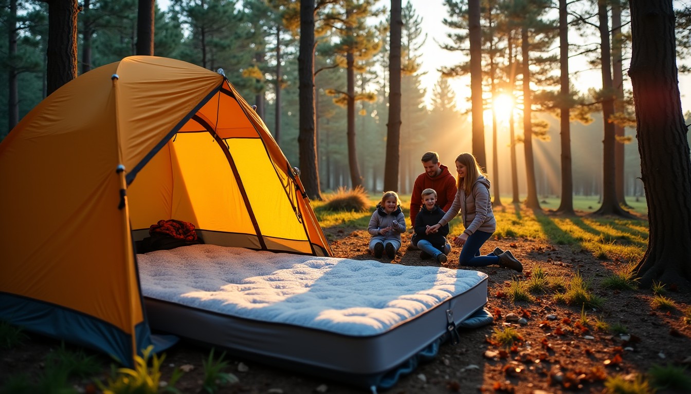 Faut-il opter pour un surmatelas en camping : avantages et inconvénients