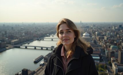 Découvrez la vue panoramique époustouflante d'Amsterdam depuis la balançoire du point de vue A'DAM Lookout