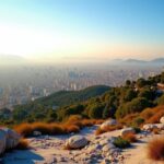 Une vue imprenable depuis le sommet du mont Lycabette à Athènes