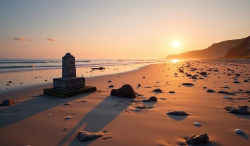 Exploration des plages du débarquement en Normandie