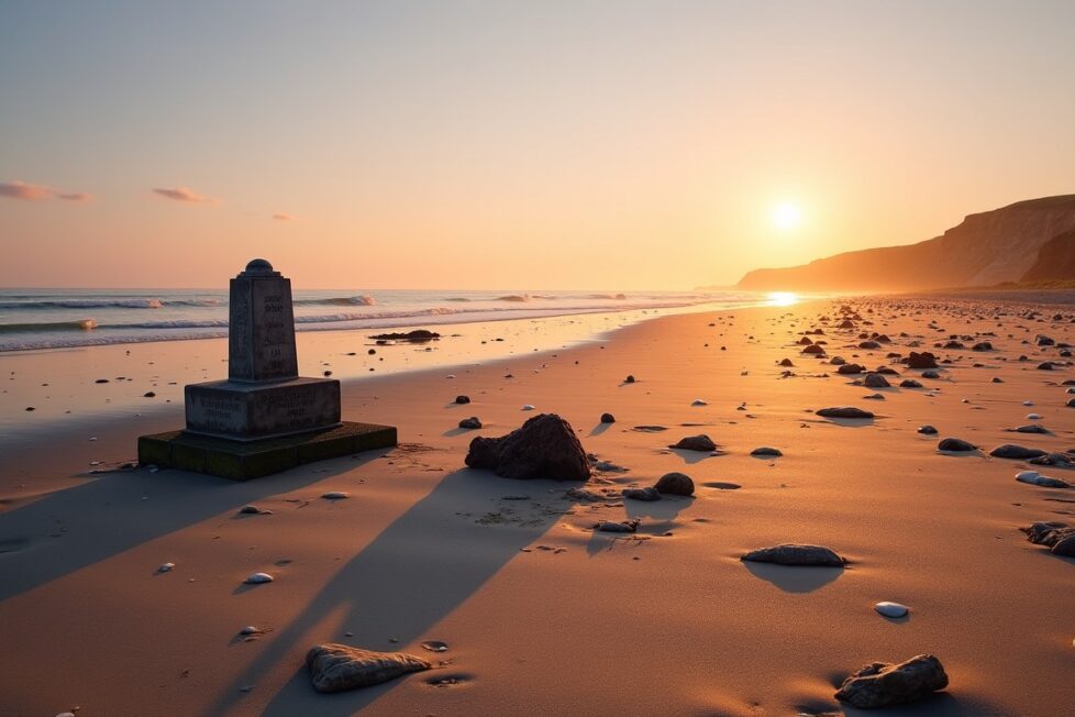 Exploration des plages du débarquement en Normandie